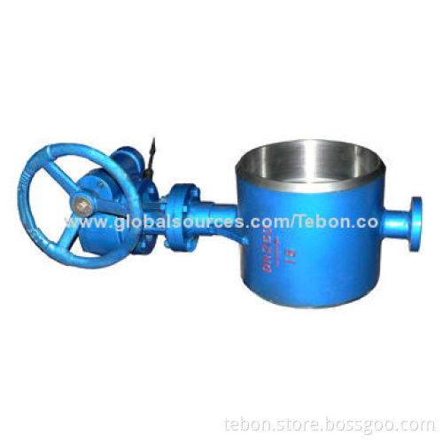 Welding butterfly valve with corrosion and wear resistances